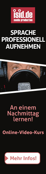 Banner Sprache professionell aufnehmen 160 x 600