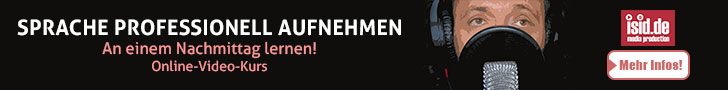 Banner Sprache professionell aufnehmen 728 x 90
